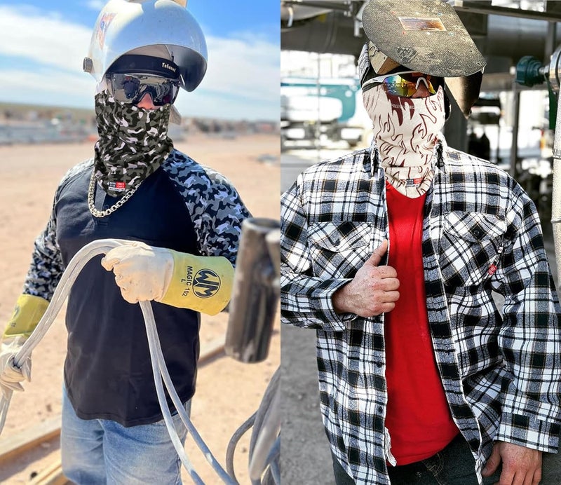 BOCOMAL FR Balaclava Face Mask 7oz Flame Resistant Covering Welding Hood Arc Rated NFPA2112 CAT2 One Size - Image 4